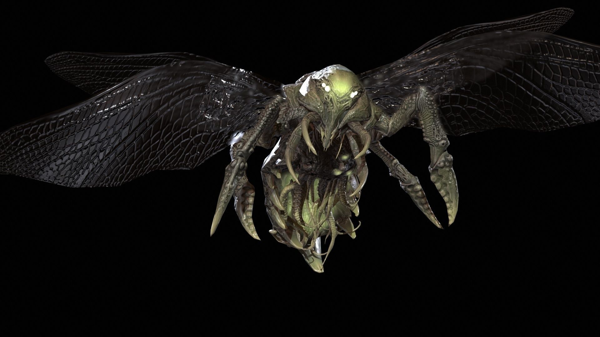 FlyingBug4 A1 Low-poly 3D model_18