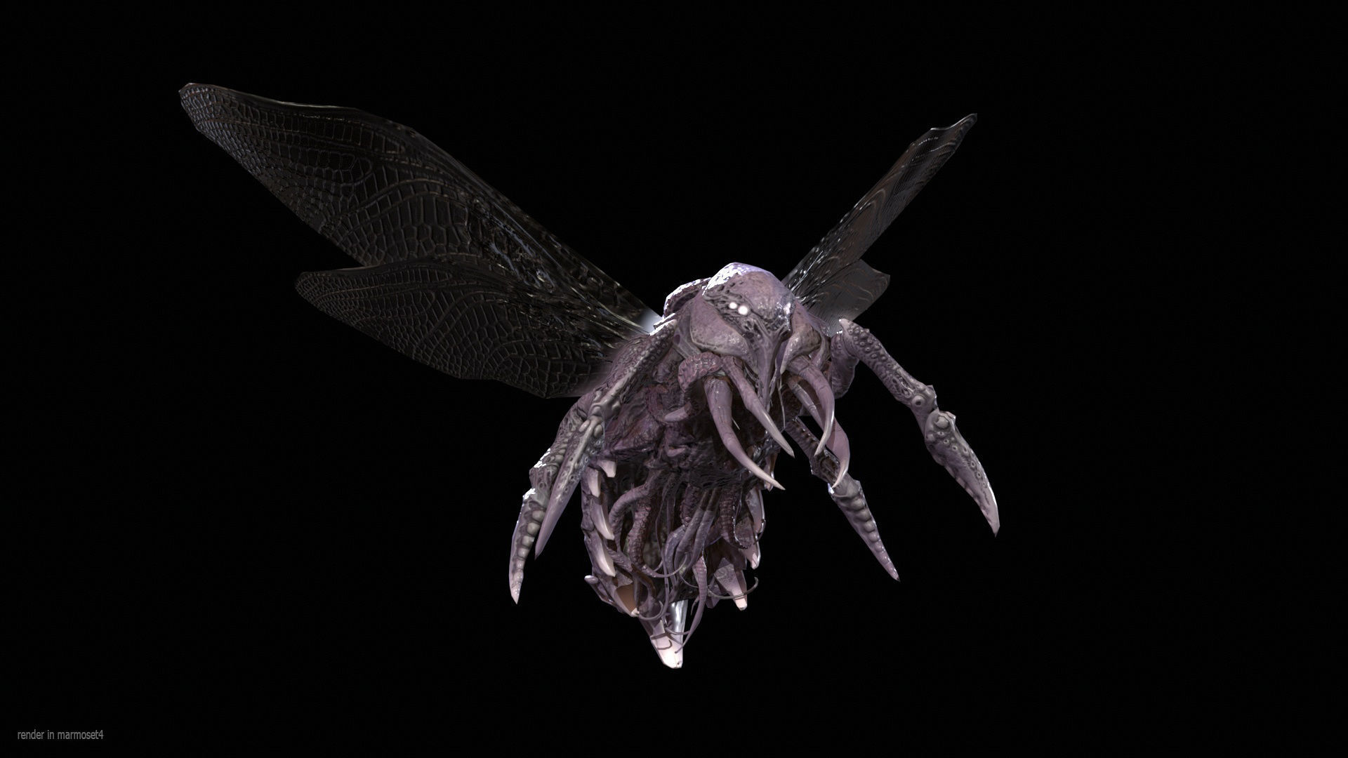 FlyingBug4 A1 Low-poly 3D model_2