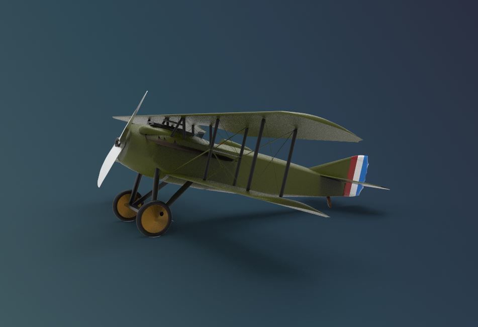 SPAD S XIII 3D model_6