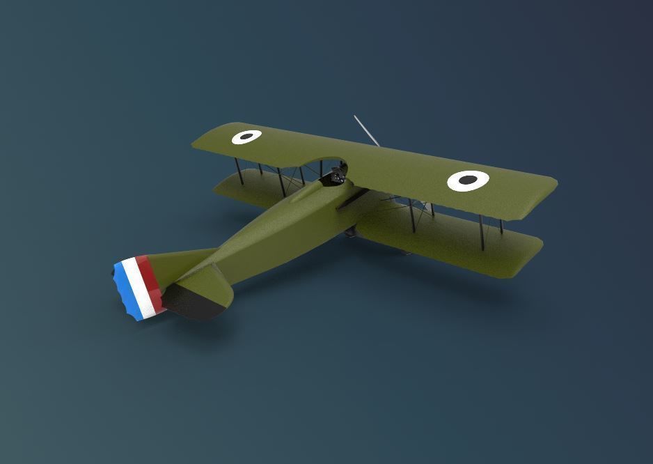SPAD S XIII 3D model_1