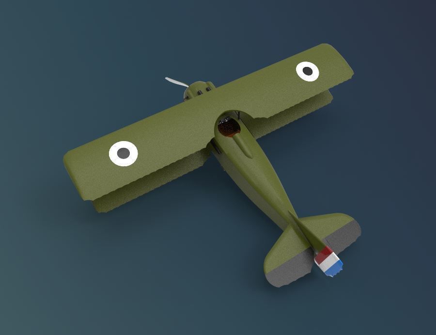 SPAD S XIII 3D model_5