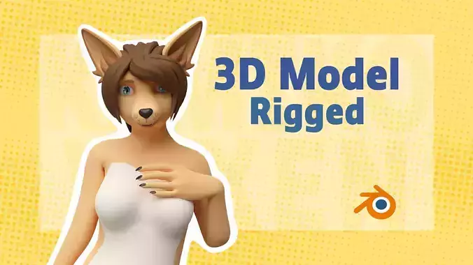 Furry Fox Rigged