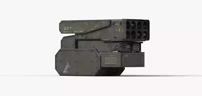 Multiple rocket launcher PBR Game ready