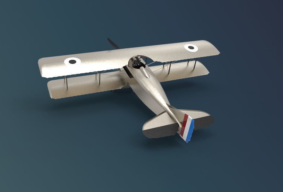 SPAD S XIII 3D model_4