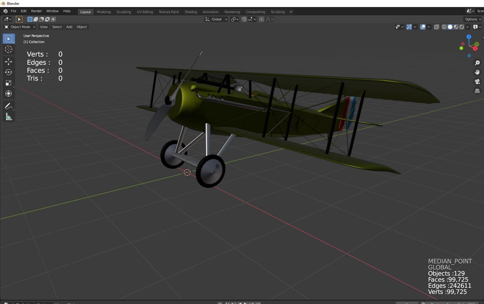 SPAD S XIII 3D model_5