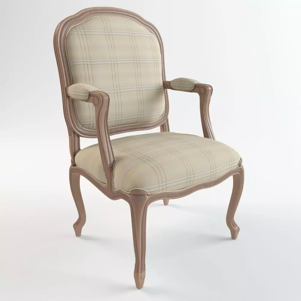Classic Armchair 3D model_0