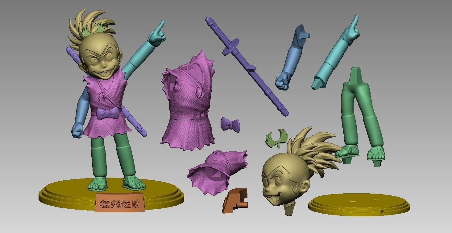 Sarutobi Sasuke V2  3D print model_6