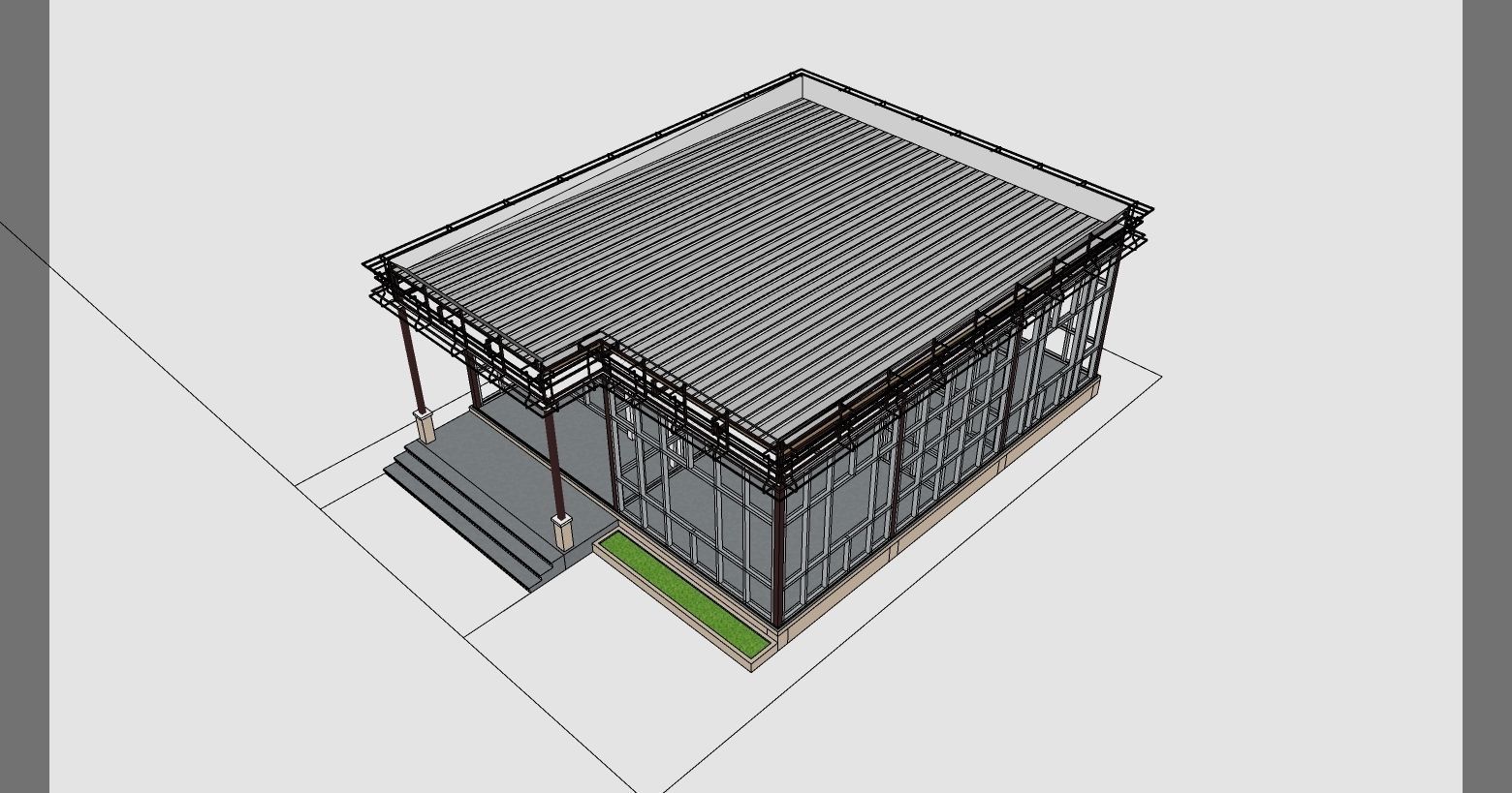 Low cost Budget-Friendly Simple 1 BHK Pre-Fab Home Solution 3D model_8