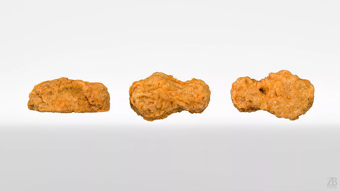 Chicken Nugget 3D model 5