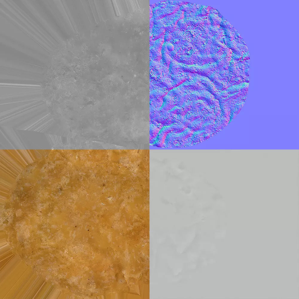 Chicken Nugget 3D model_8