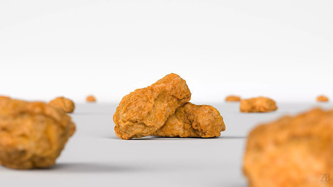 Chicken Nugget 3D model 2