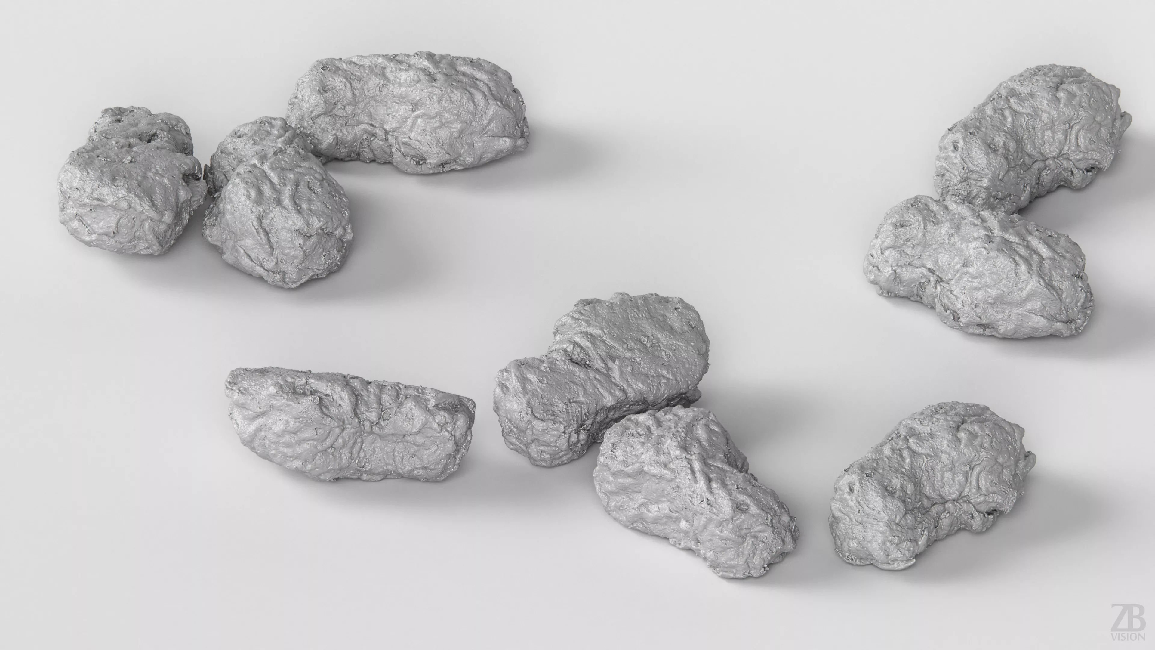 Chicken Nugget 3D model_3