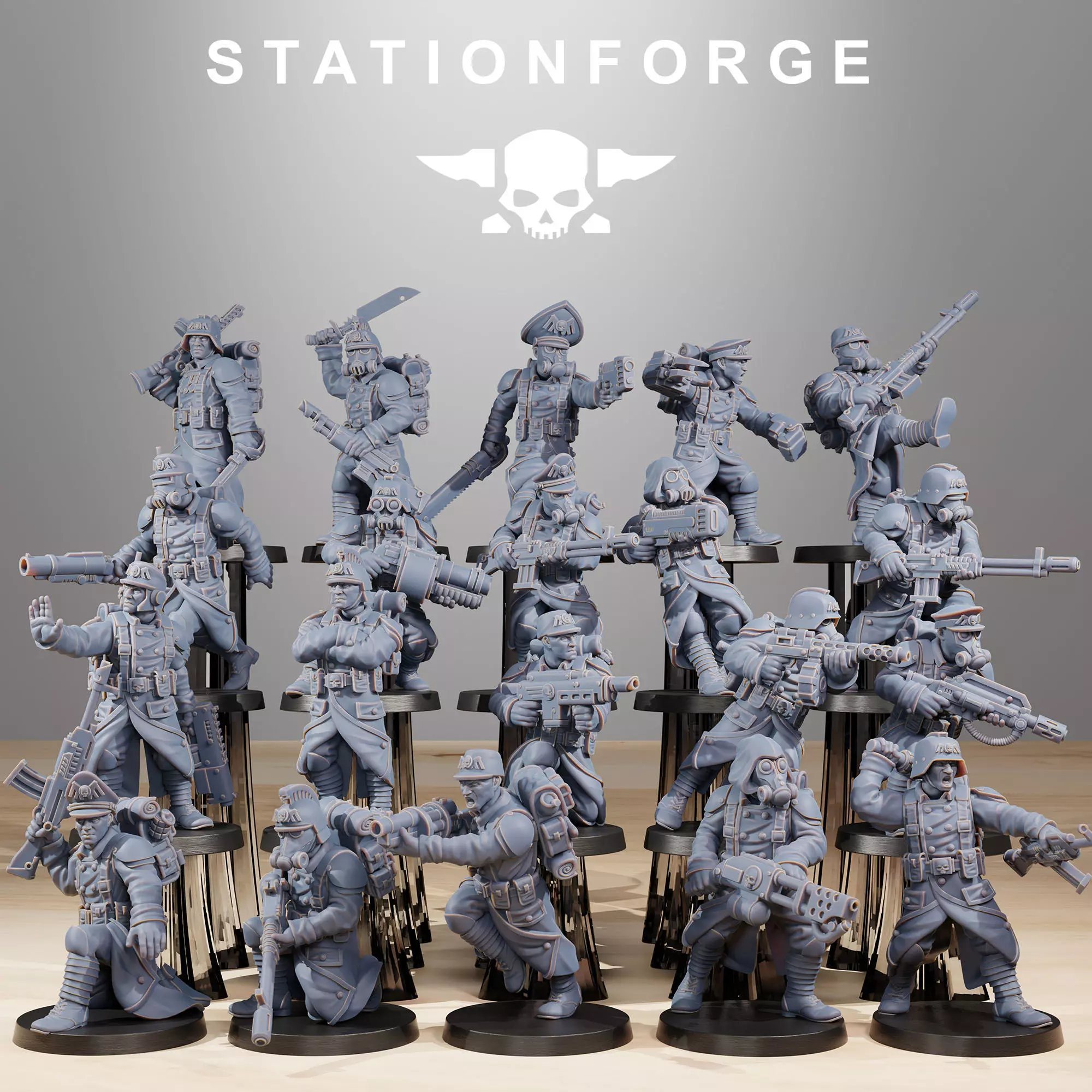 GrimGuard Builder Kit Separate Heads 3D print model_0