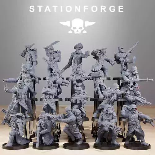 GrimGuard Builder Kit Separate Heads 3D print model