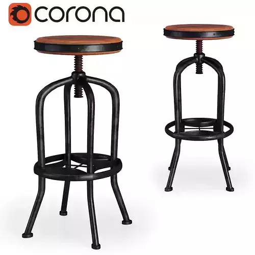 Allen Adjustable Swivel Stool
