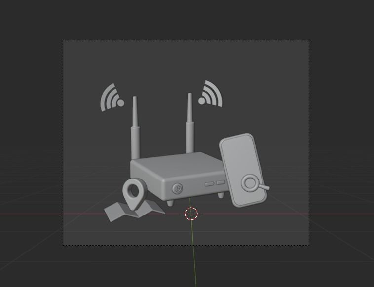 Social Media 3d Illustration  Icon Pack 3D model_18