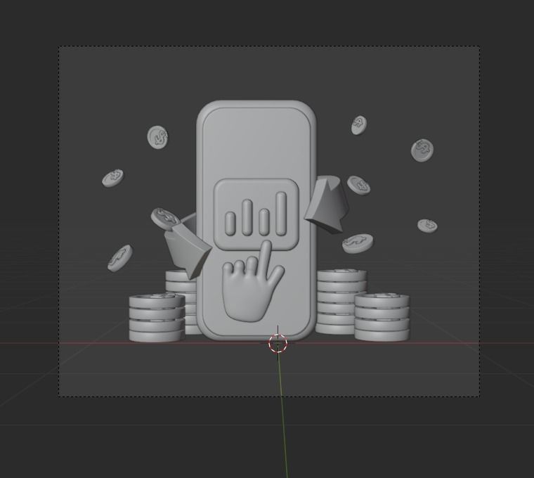 Social Media 3d Illustration  Icon Pack 3D model_8