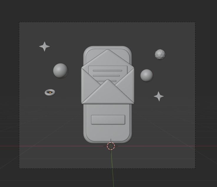 Social Media 3d Illustration  Icon Pack 3D model_17