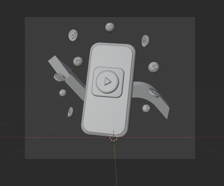 Social Media 3d Illustration  Icon Pack 3D model_36