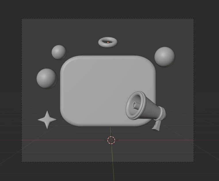 Social Media 3d Illustration  Icon Pack 3D model_7