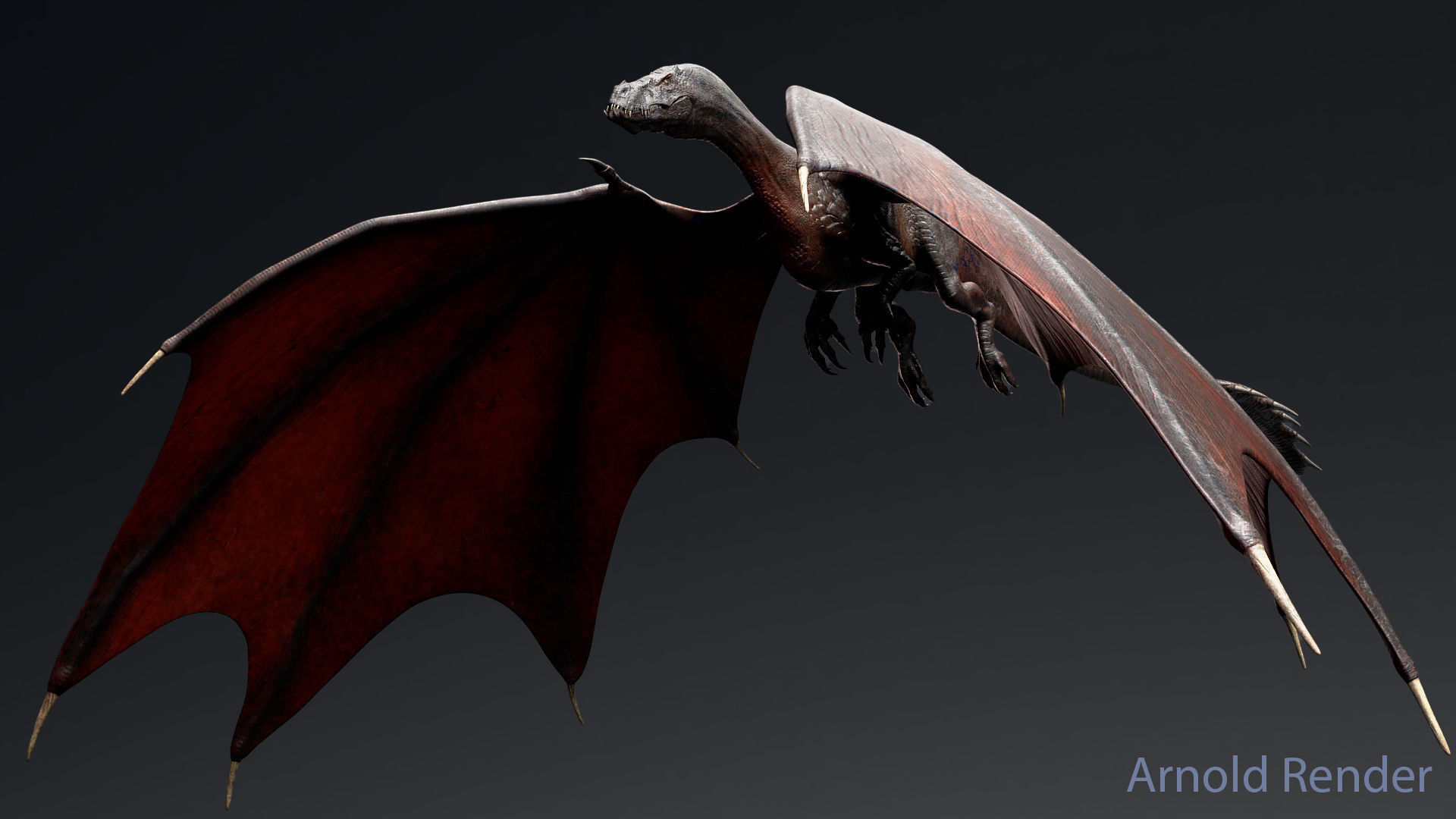 Dinosaur  Iron Fire Dragon - Unreal Engine Project Low-poly 3D model_4