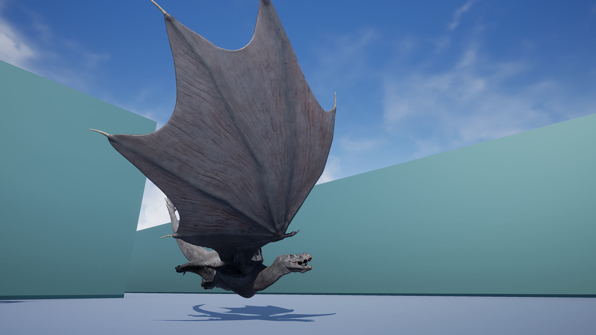 Dinosaur  Iron Fire Dragon - Unreal Engine Project Low-poly 3D model_15