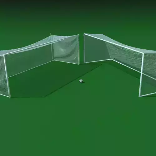 Soccer Ball and GoalPosts