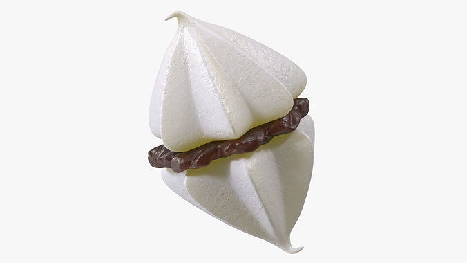 Double Meringue White with Chocolate Filling
