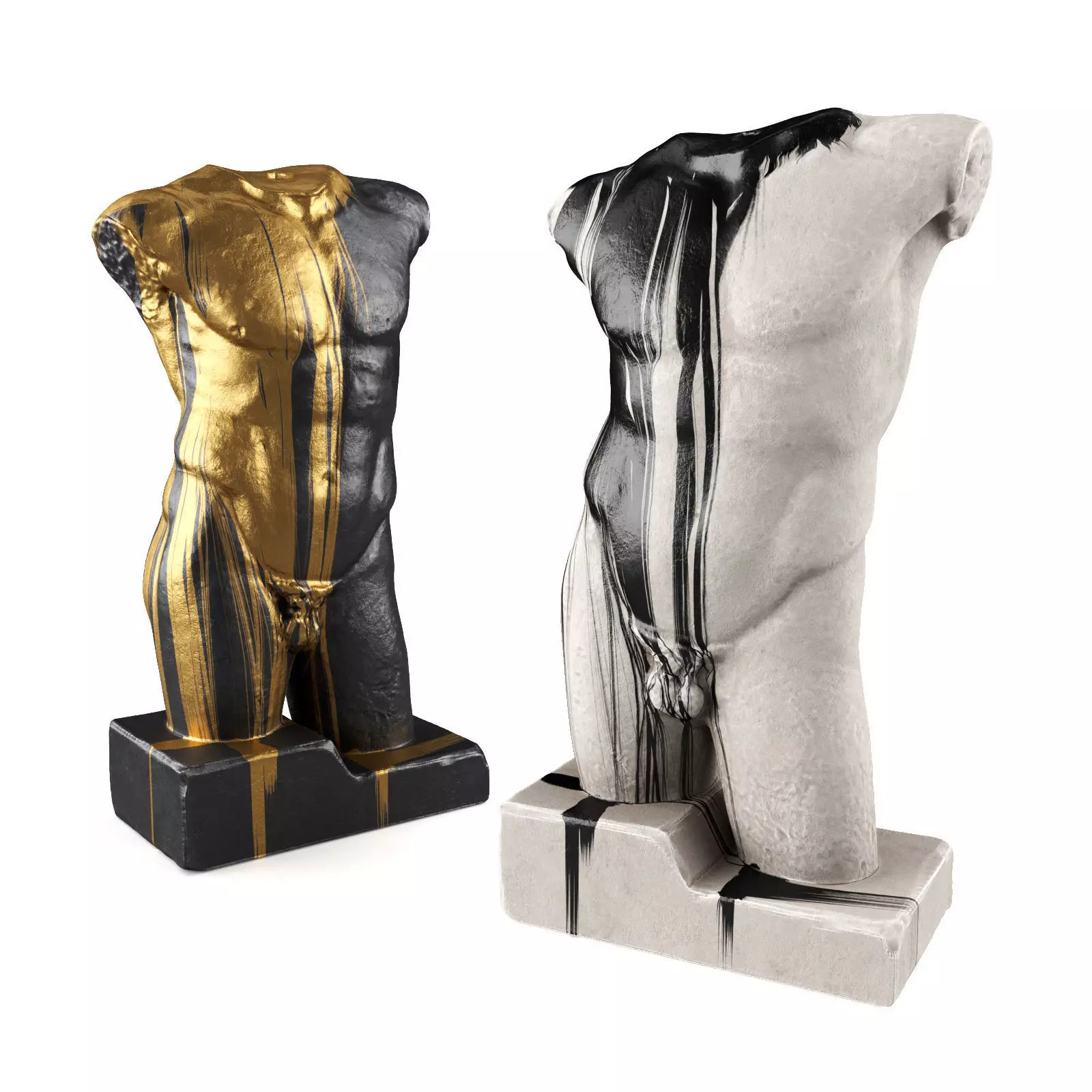 Diadumenos bleeding torso Low-poly 3D model_0