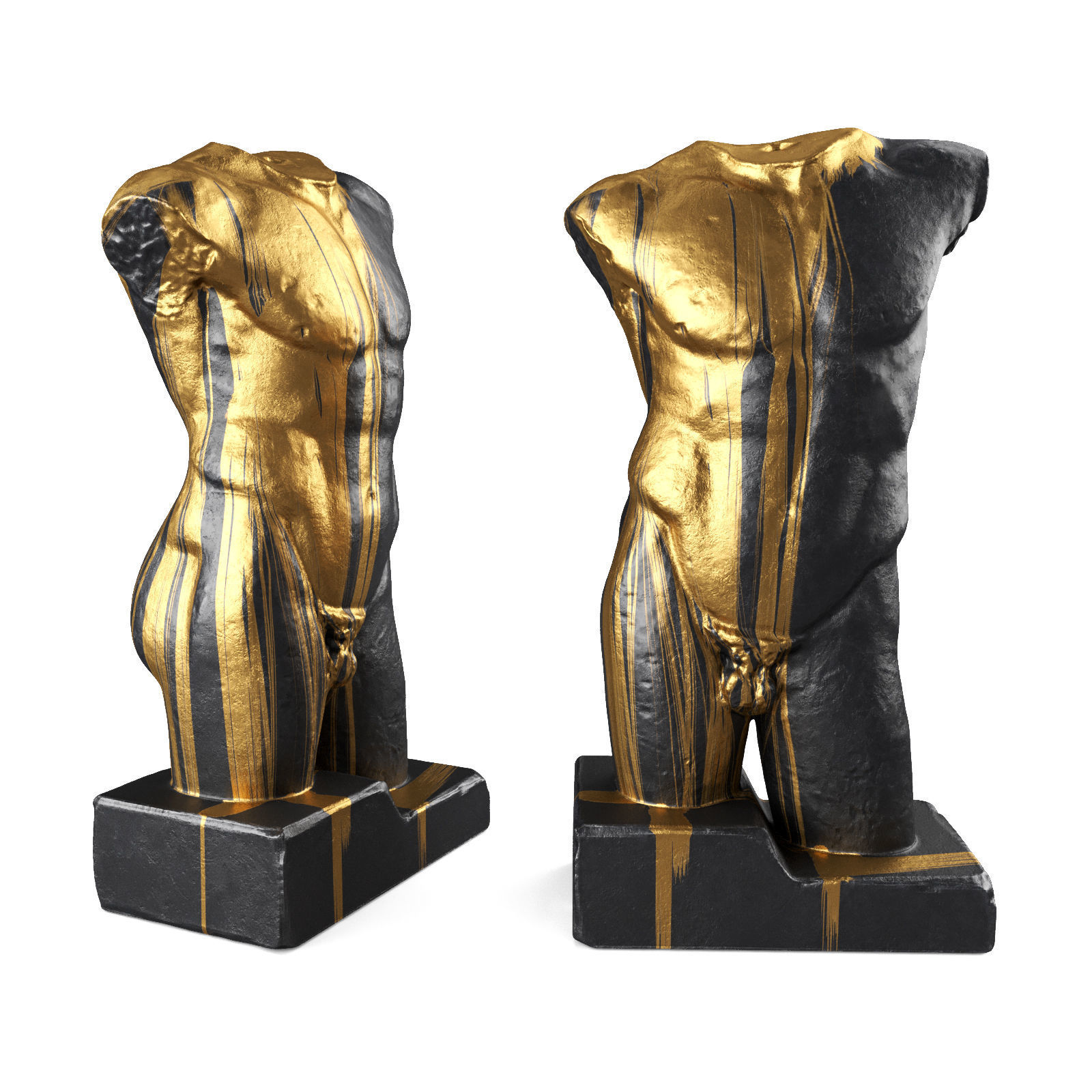 Diadumenos bleeding torso Low-poly 3D model_4