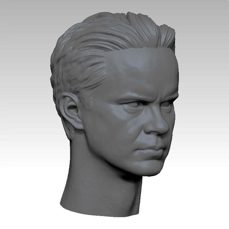 Shawshank Redemption Tim Robbins HEAD SCULPTURE 3D PRINT MODEL  3D print model_1