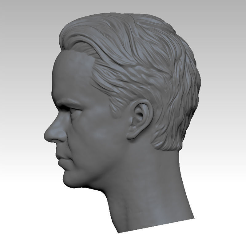 Shawshank Redemption Tim Robbins HEAD SCULPTURE 3D PRINT MODEL  3D print model_6