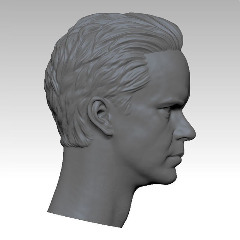 Shawshank Redemption Tim Robbins HEAD SCULPTURE 3D PRINT MODEL  3D print model_2