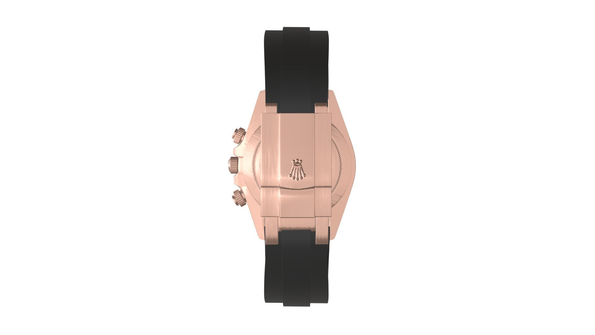 Rolex Cosmograph Daytona Pink Gold - Sundust Diamond-Set Dial Low-poly 3D model_2