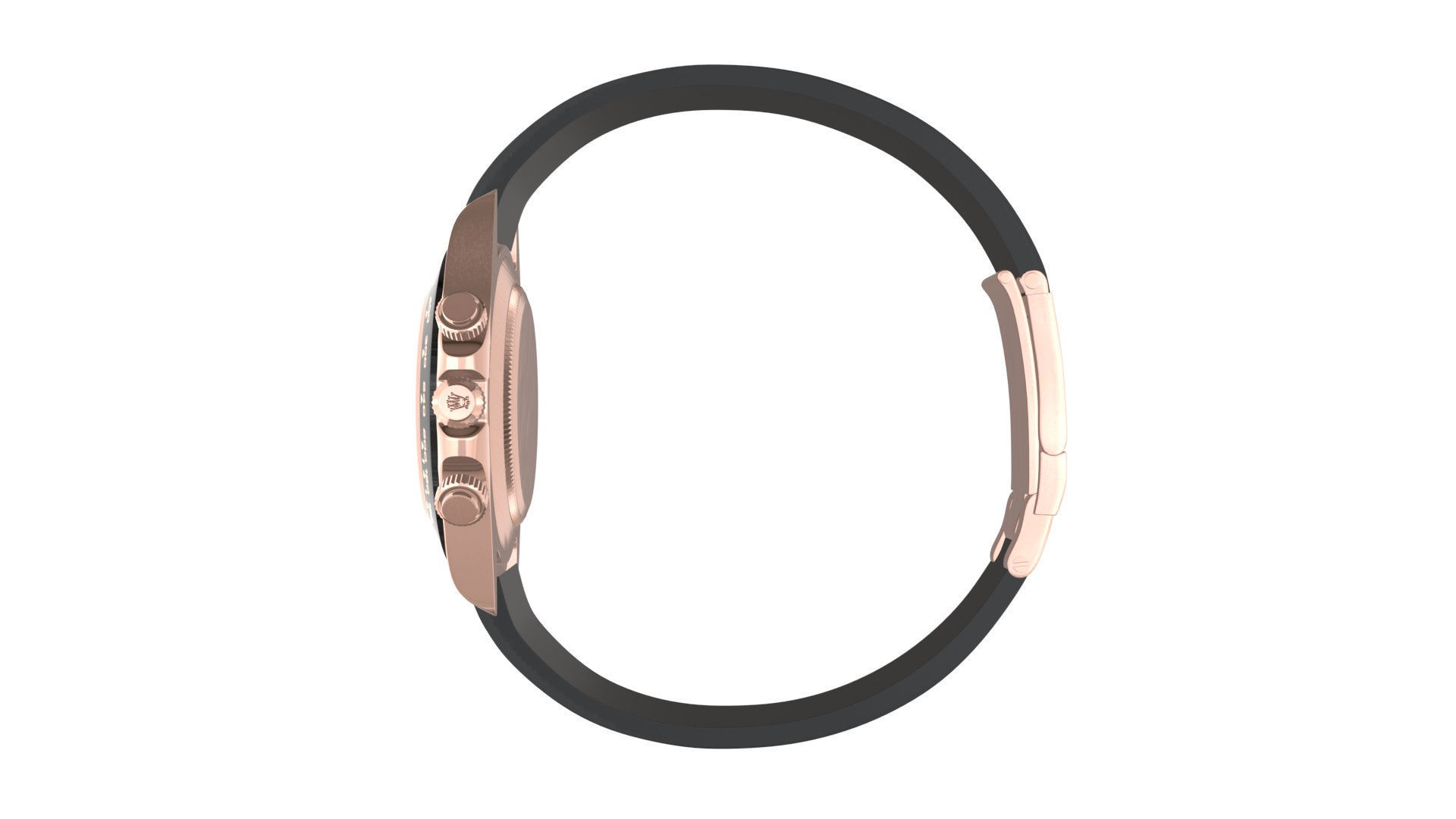 Rolex Cosmograph Daytona Pink Gold - Sundust Diamond-Set Dial Low-poly 3D model_4