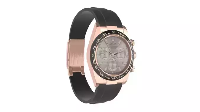 Rolex Cosmograph Daytona Pink Gold - Sundust Diamond-Set Dial Low-poly 3D model