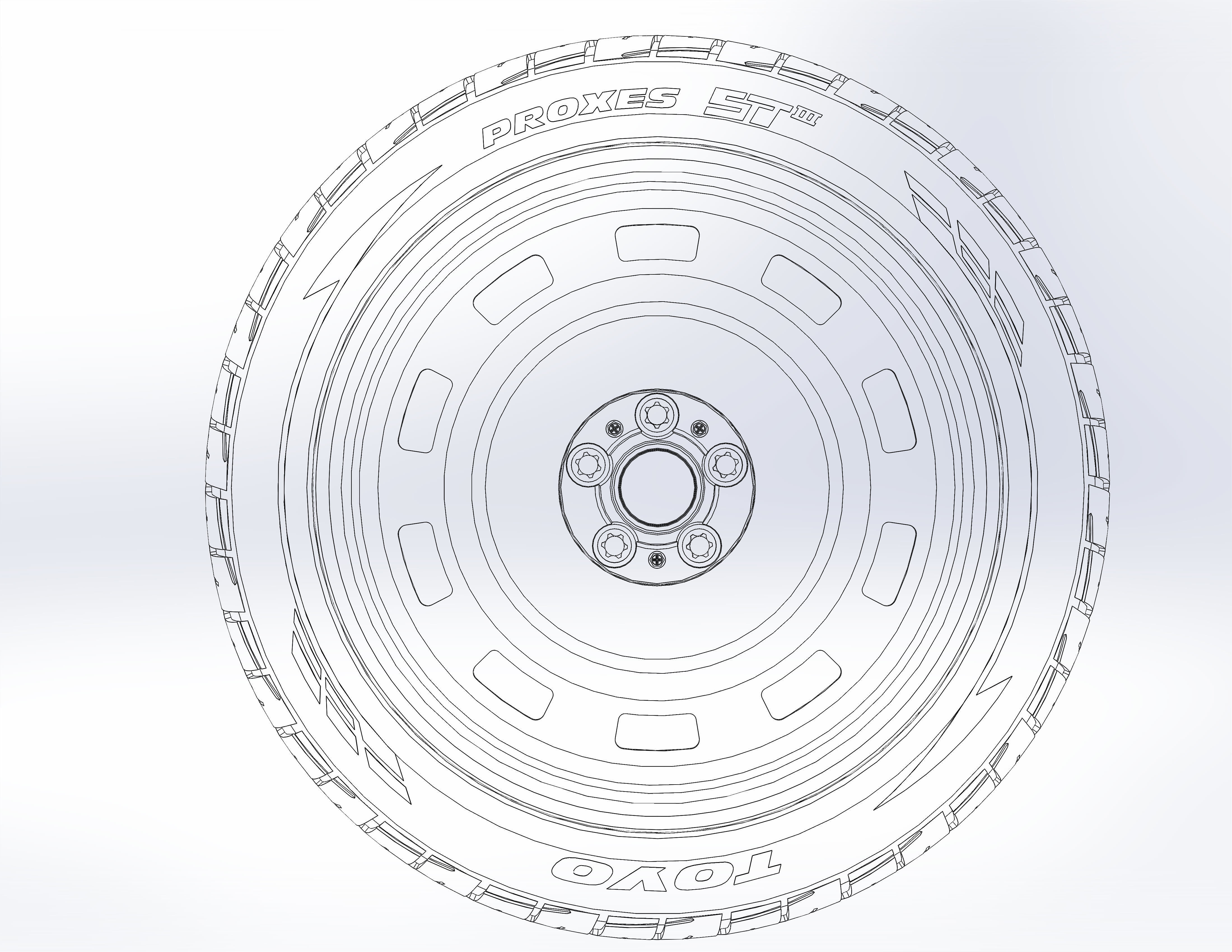 Custom wheels US Mags Scottsdale for your scale model 3D print model_4
