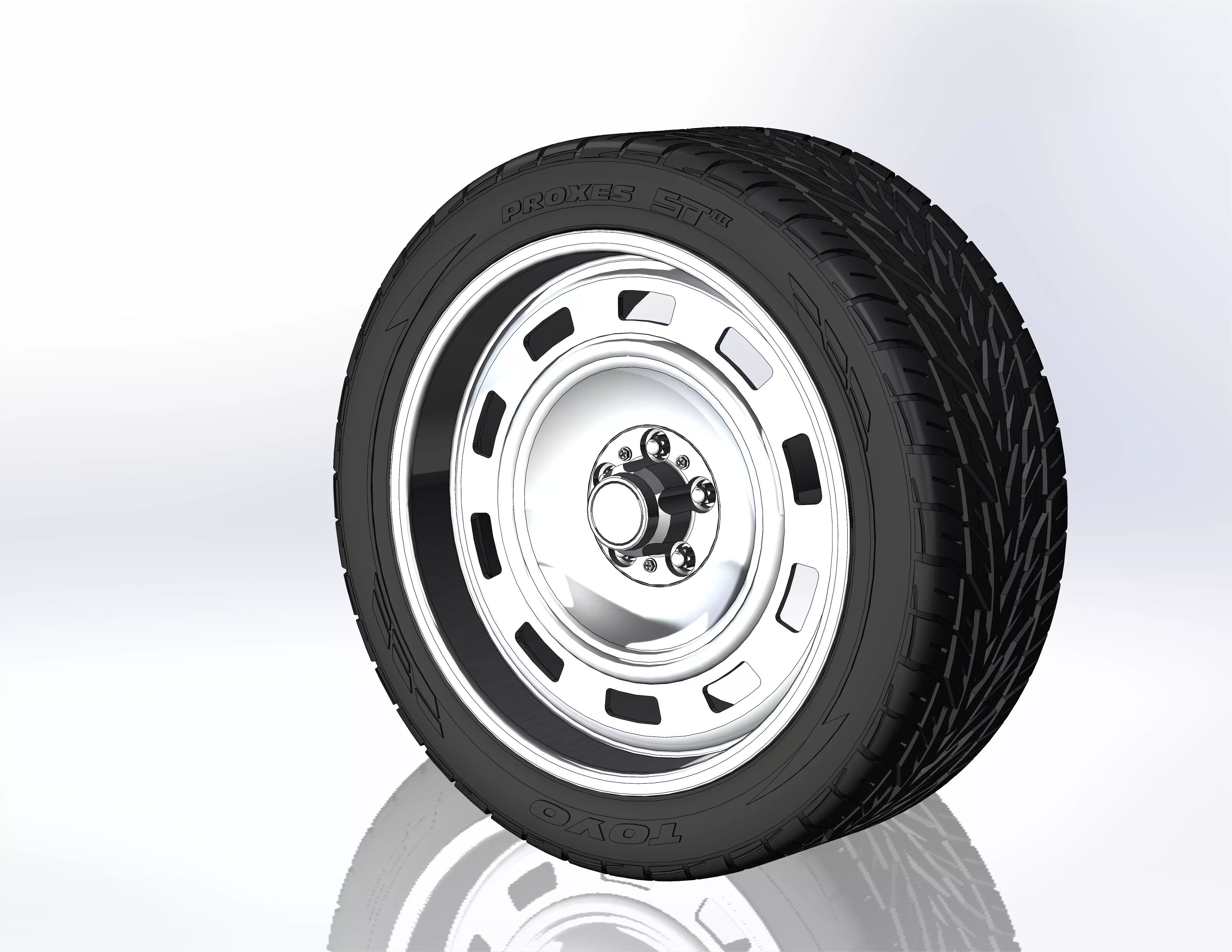 Custom wheels US Mags Scottsdale for your scale model 3D print model_0