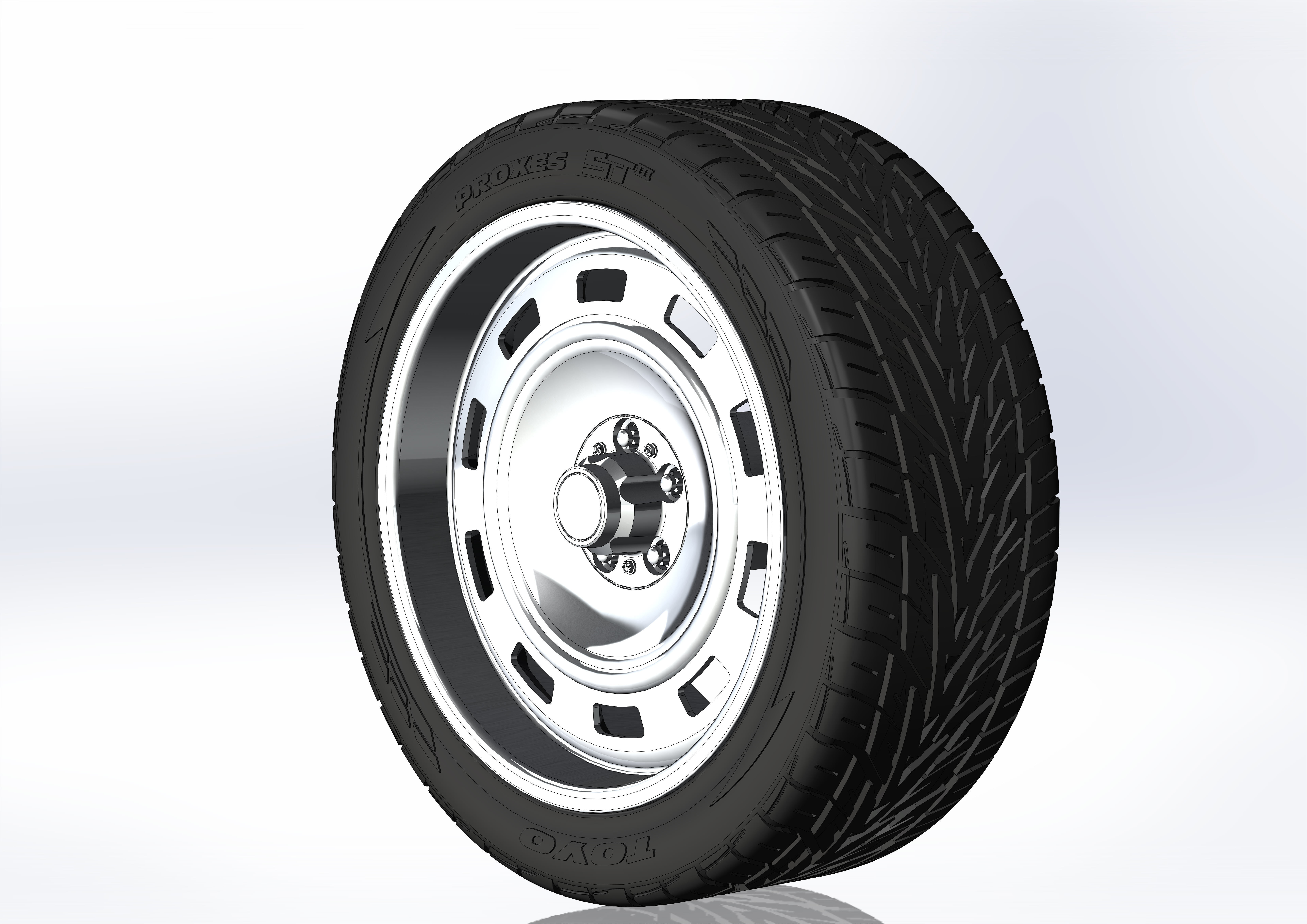 Custom wheels US Mags Scottsdale for your scale model 3D print model_6