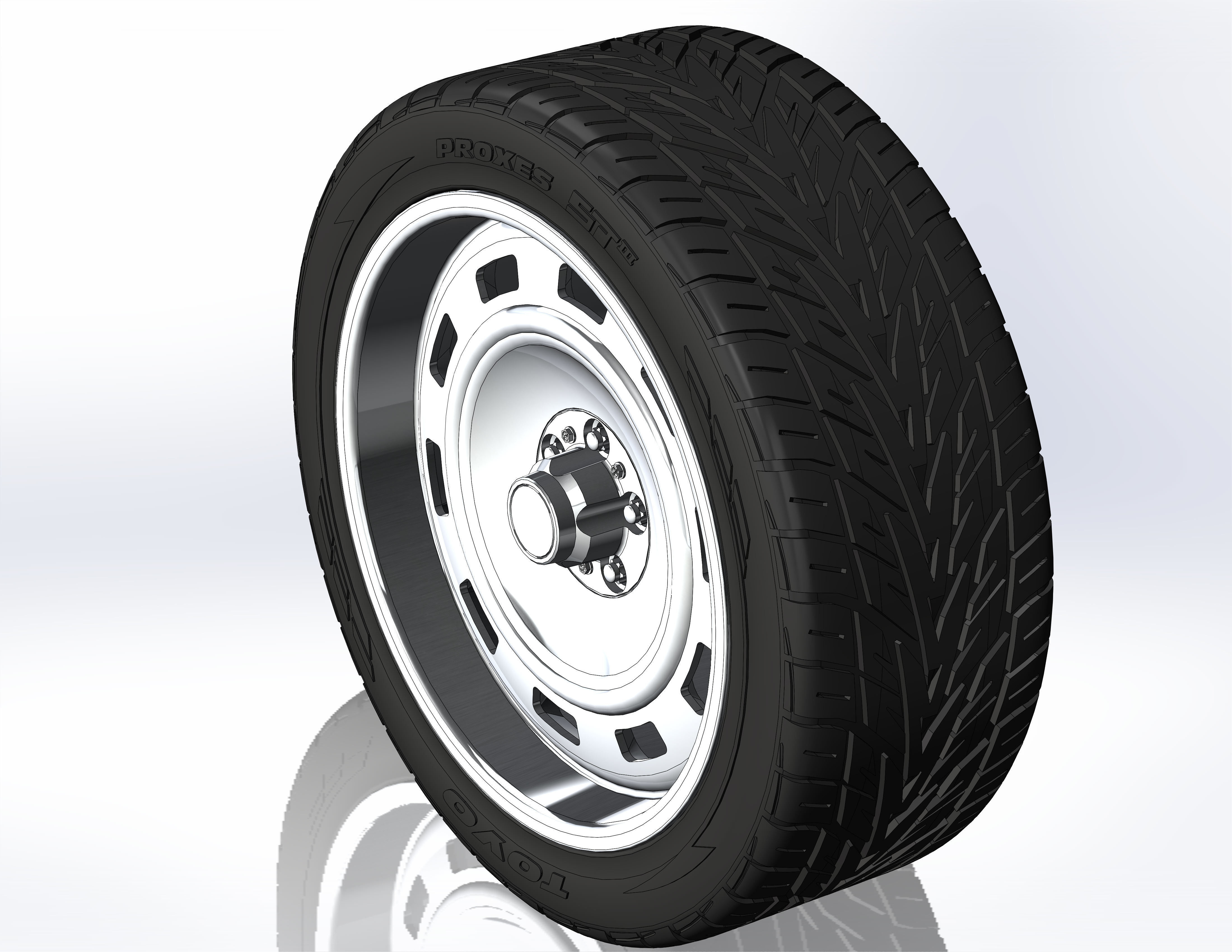 Custom wheels US Mags Scottsdale for your scale model 3D print model_2