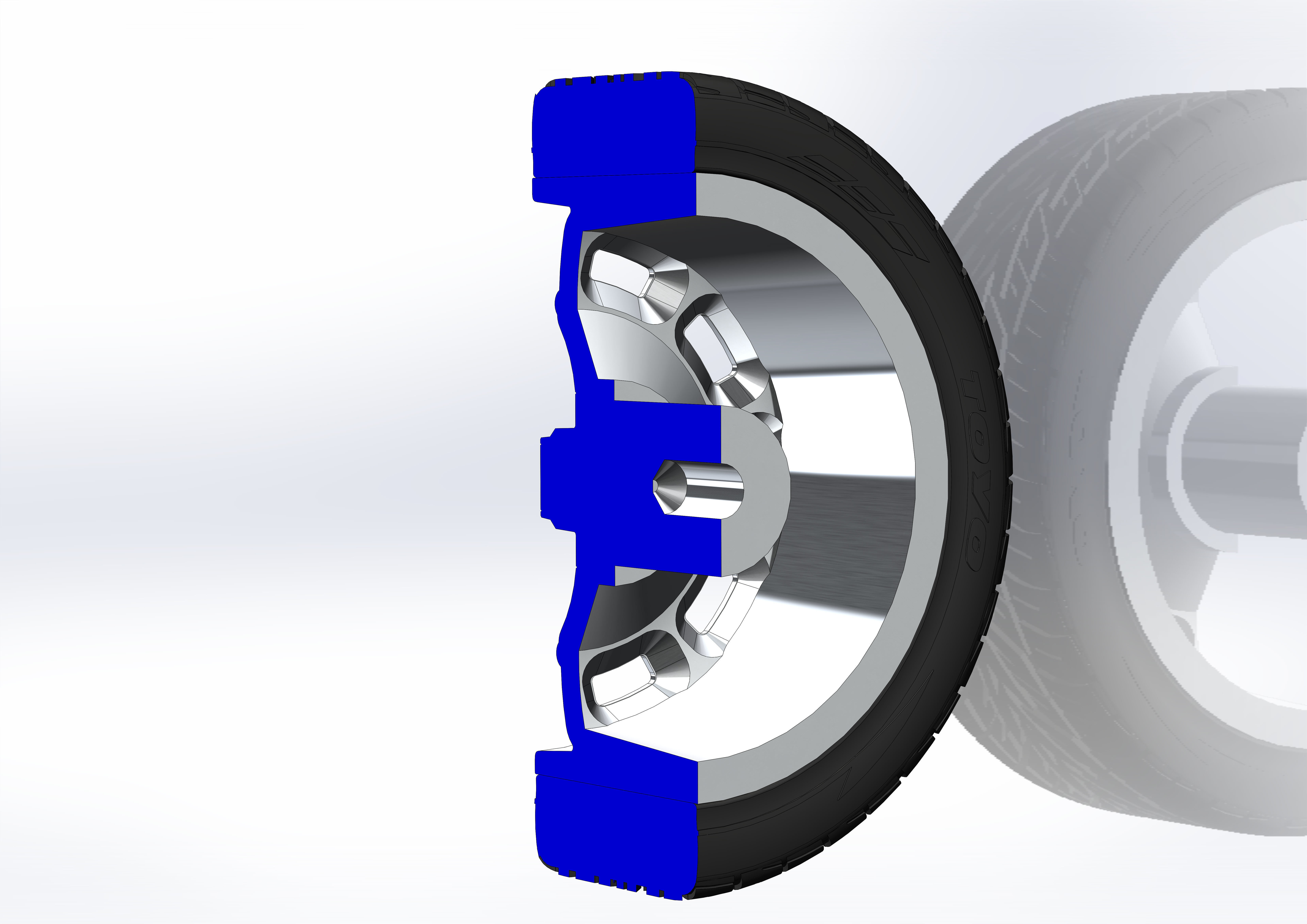 Custom wheels US Mags Scottsdale for your scale model 3D print model_8