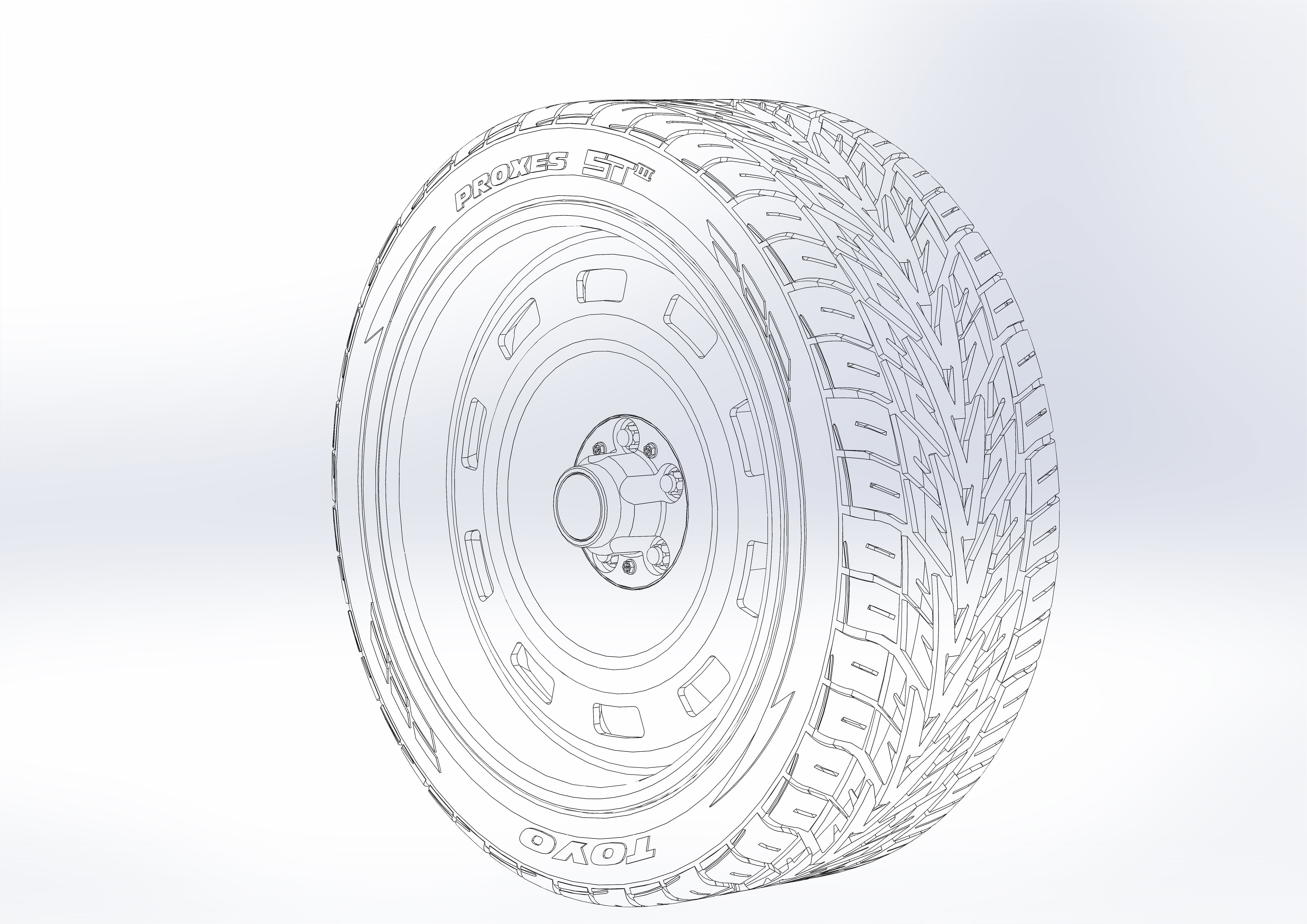 Custom wheels US Mags Scottsdale for your scale model 3D print model_5
