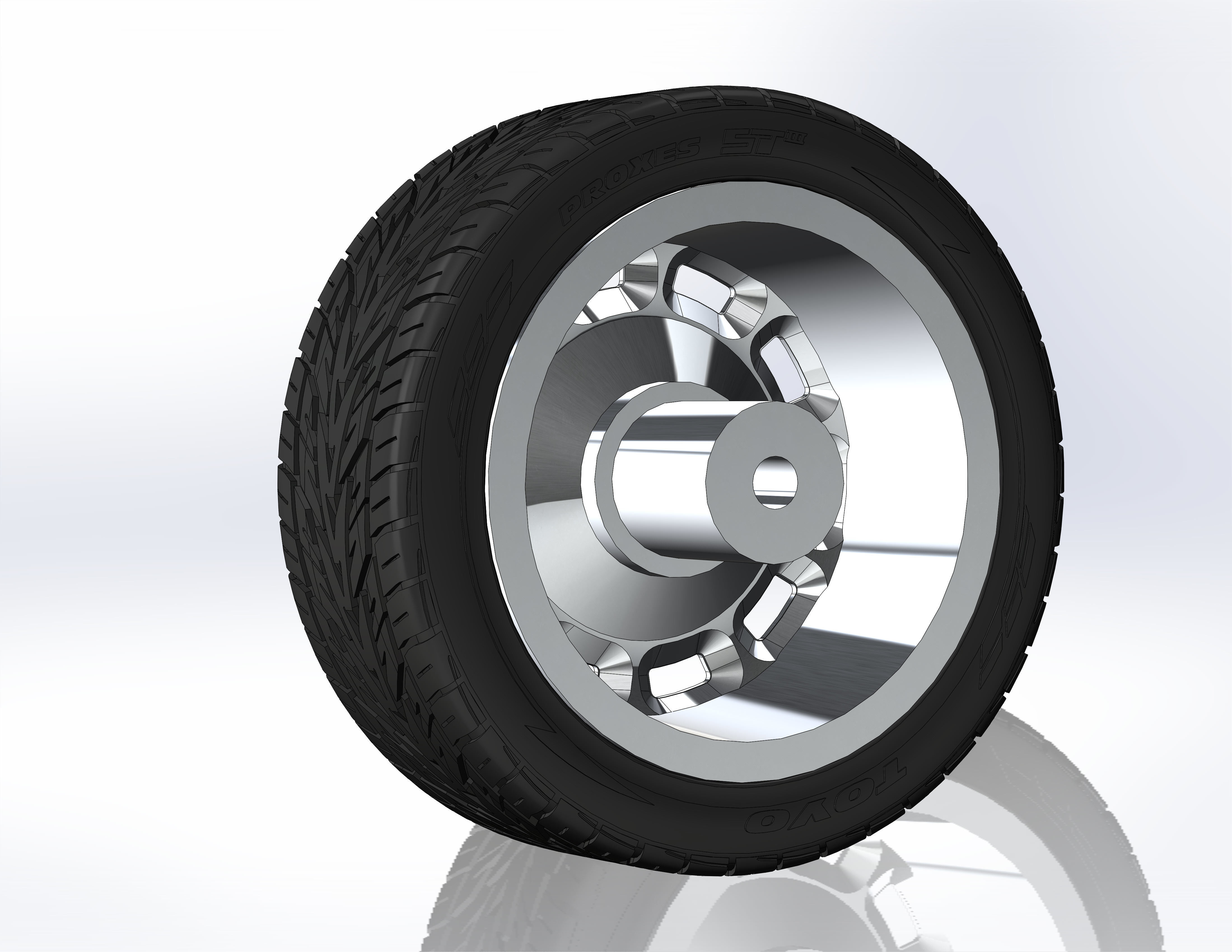 Custom wheels US Mags Scottsdale for your scale model 3D print model_7