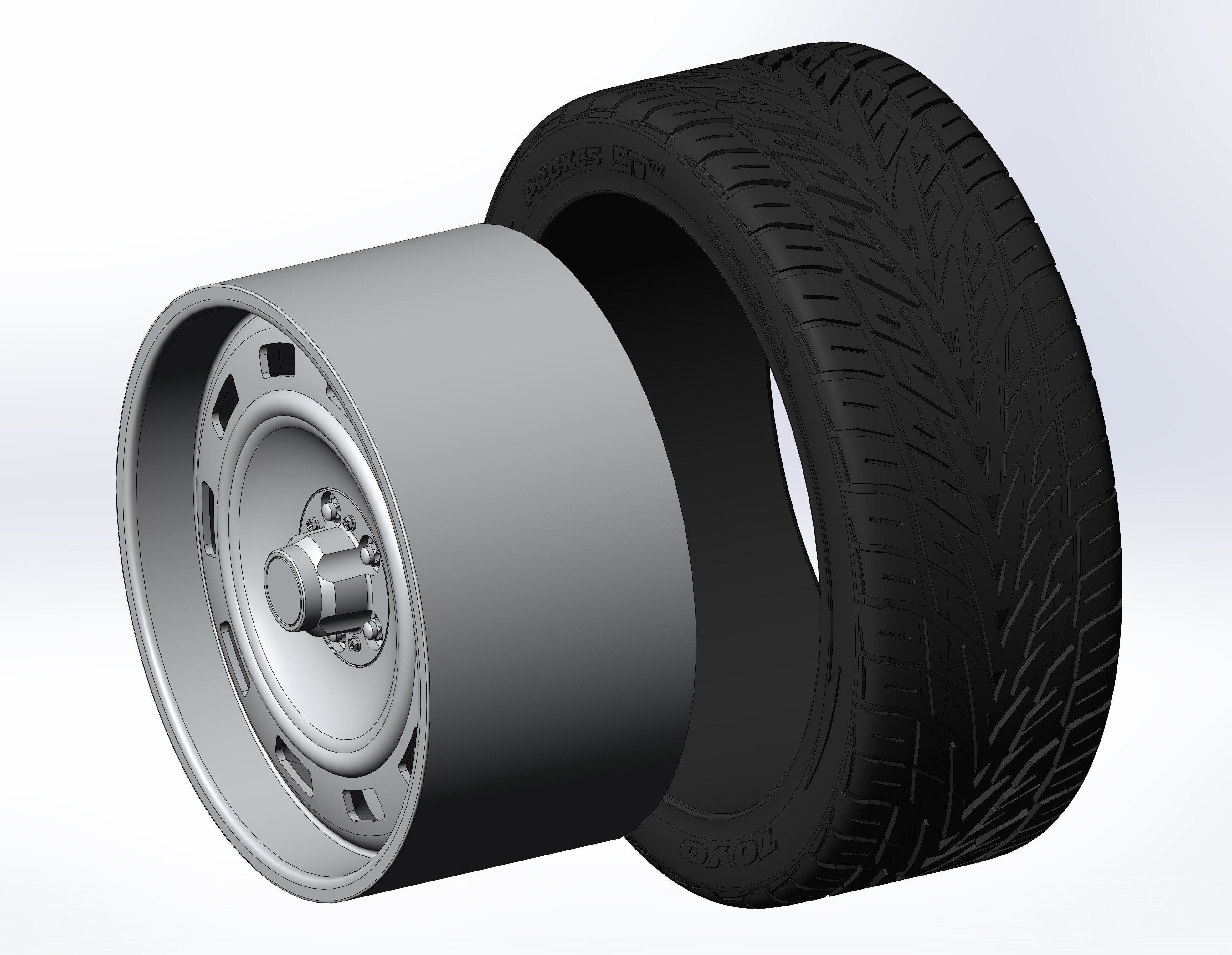 Custom wheels US Mags Scottsdale for your scale model 3D print model_9