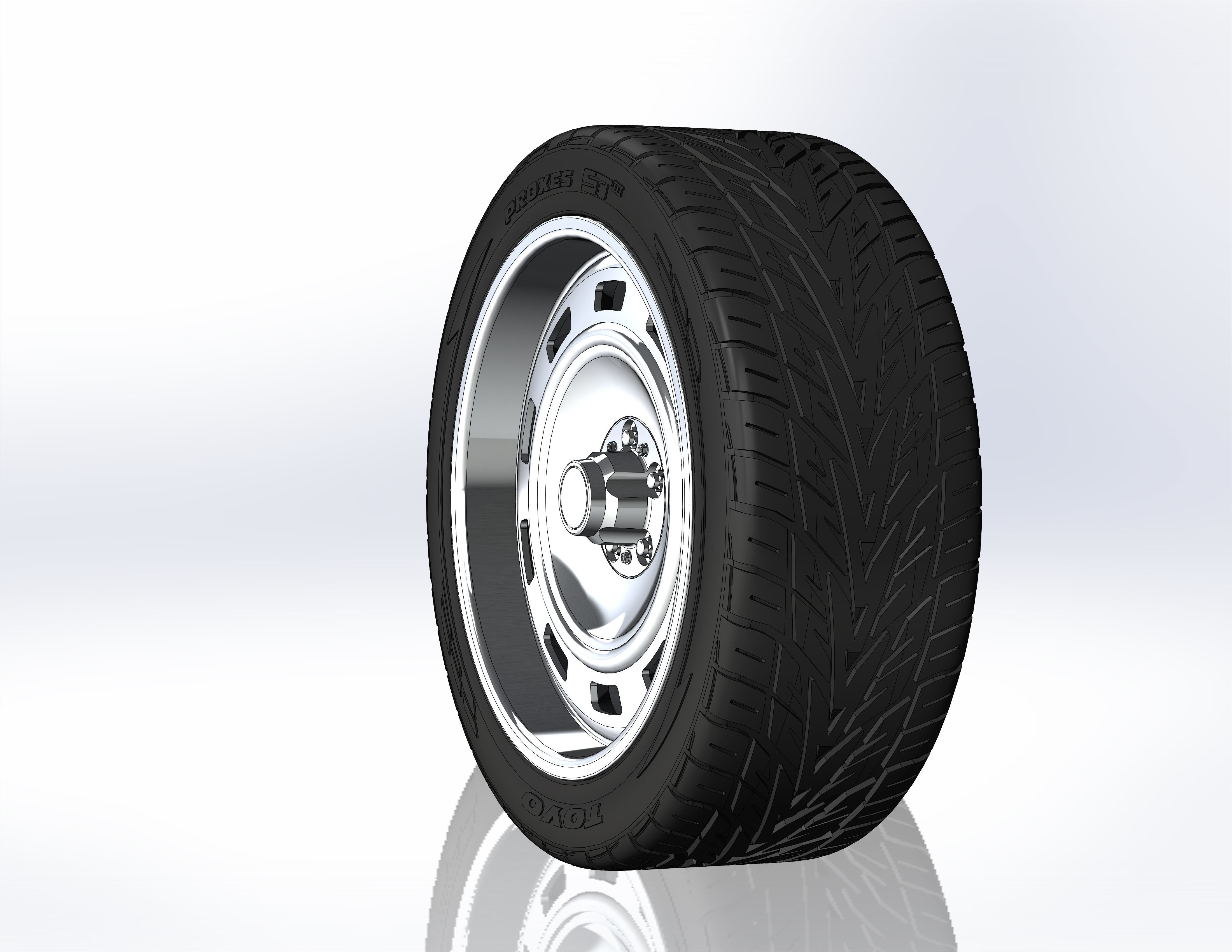 Custom wheels US Mags Scottsdale for your scale model 3D print model_1