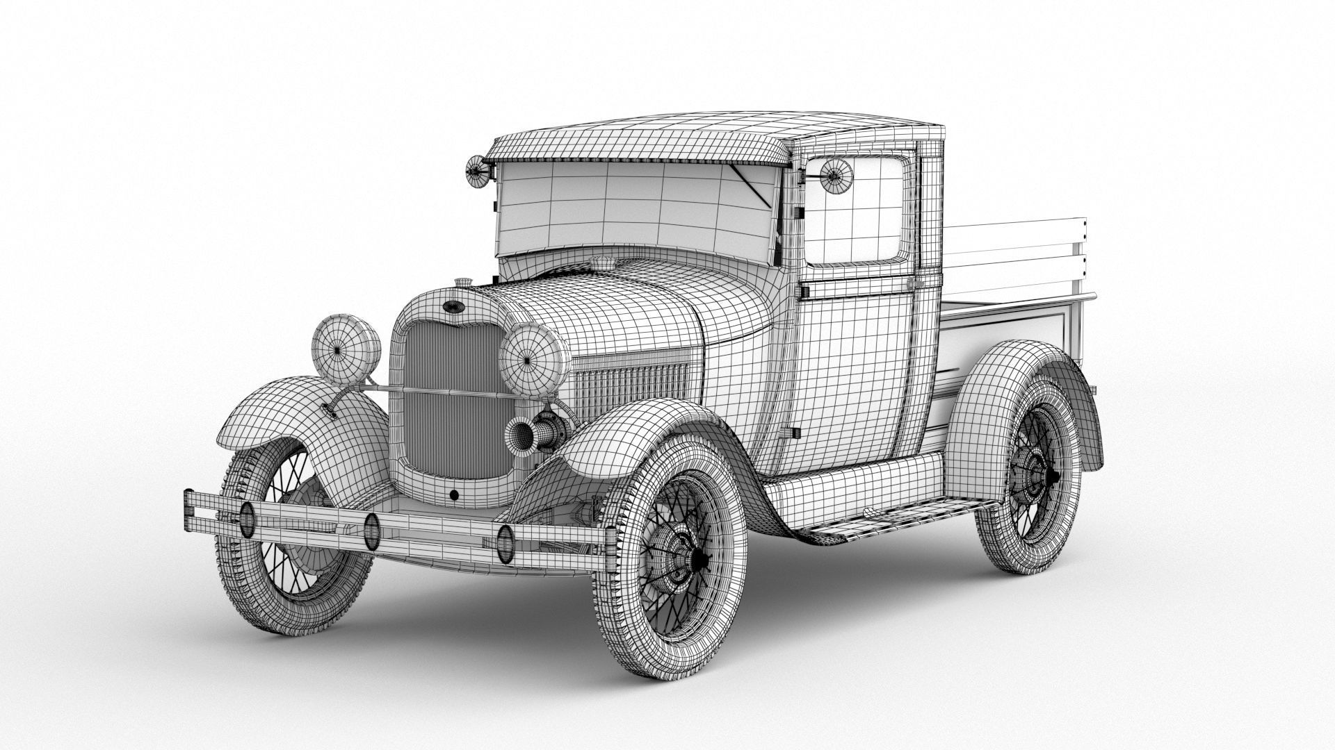 1929 Model A Pickup 3D model_6