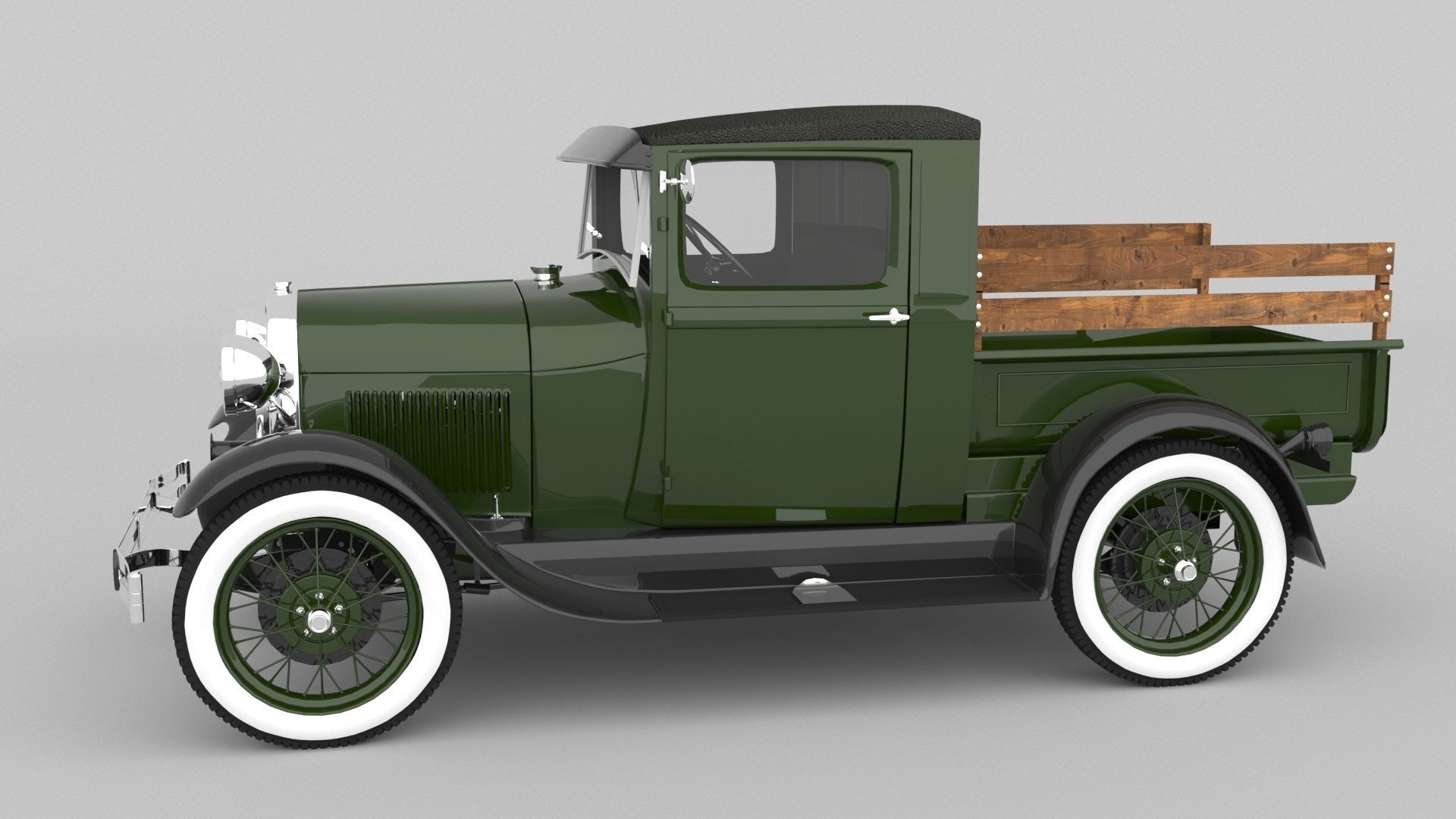 1929 Model A Pickup 3D model_1