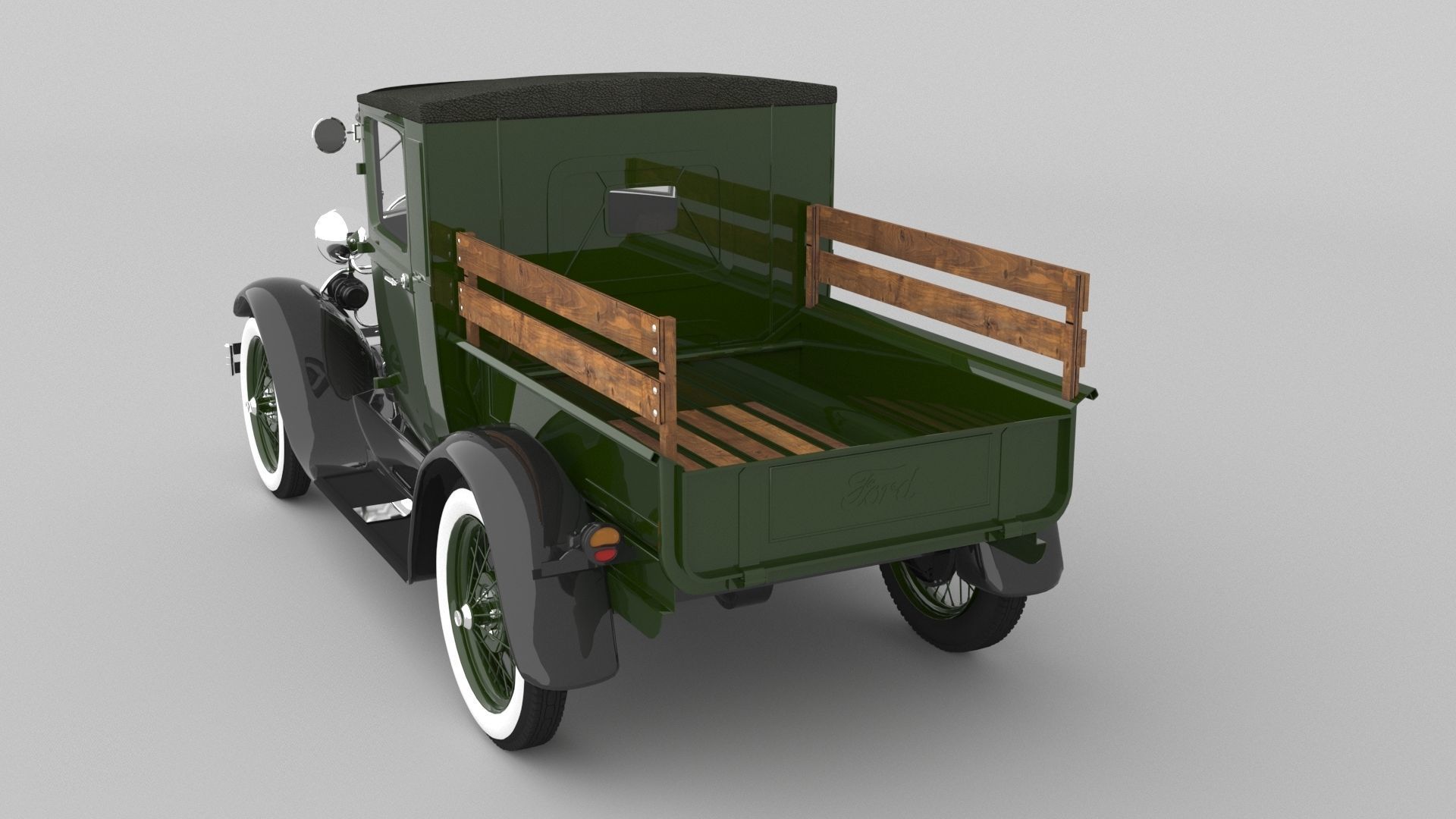 1929 Model A Pickup 3D model_2