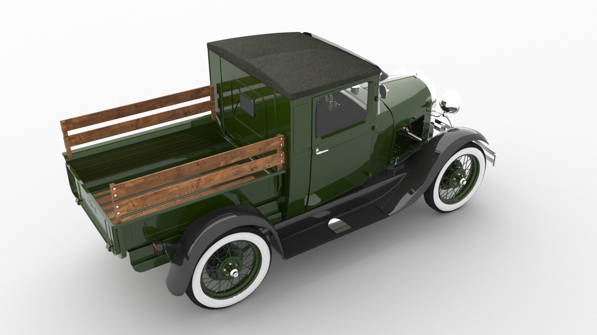 1929 Model A Pickup 3D model_3
