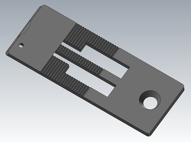 Needle plate - Throat plate for Singer sewing machine Free 3D model